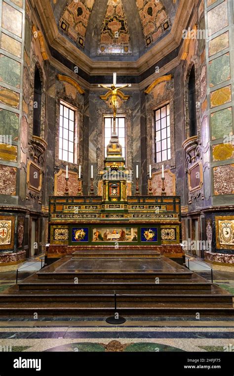 Florence, Italy - circa July 2021. Medici Chapels interior - Cappelle ...