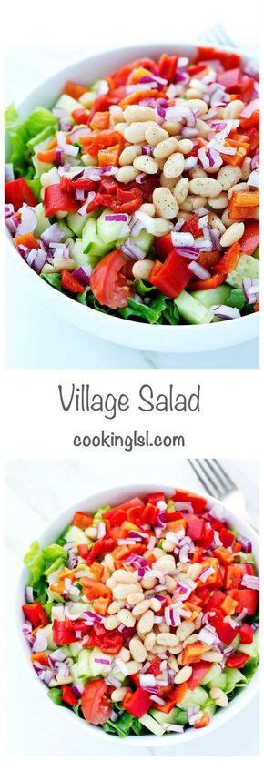 Bulgarian Village Salad. Super easy to make! Easy Salads, Healthy ...