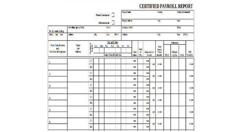 FREE 9+ Sample Certified Payroll Forms in MS Word | PDF | Excel