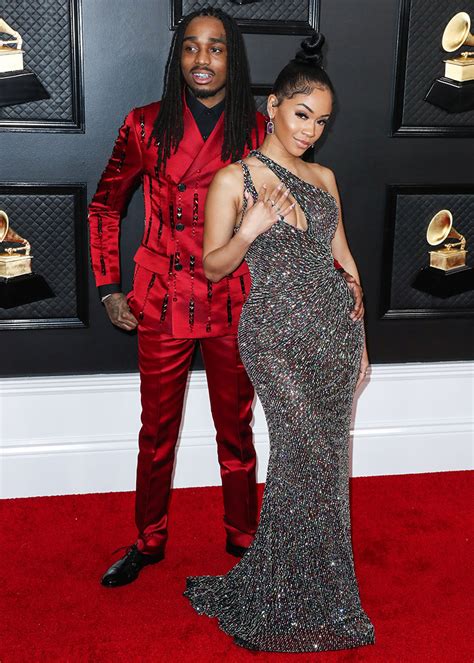 Quavo and girlfriend Saweetie arrive at the 62nd Annual GRAMMY Awards ...