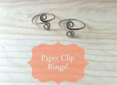 Create Rings from Paper Clips! (Turn an old paper-clip into a fancy ...