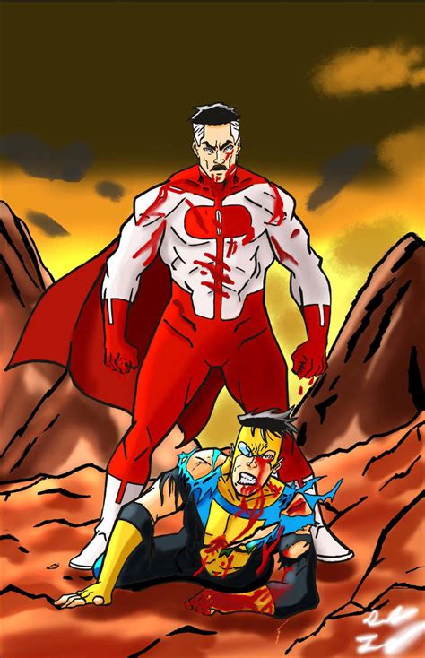 Invincible vs. Omni Man by Dtennartwork on DeviantArt