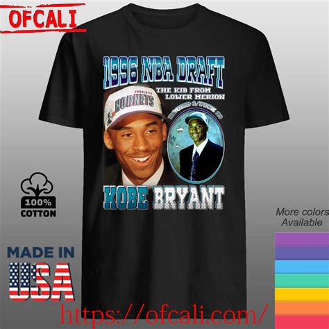 Official 1996 NBA Draft The Kid From Lower Merion Kobe Bryant Shirt ...