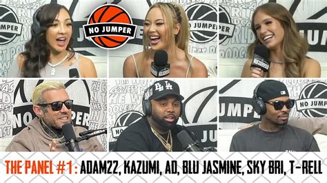 Kazumi, Sky Bri & Blu Jasmine FACE OFF with Adam, AD & T-Rell - YouTube