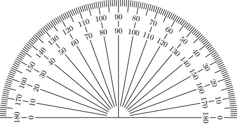 Free Online Printable Protractor - PRINTABLE TEMPLATES