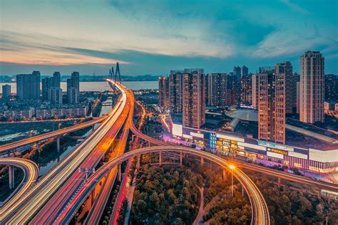 Wuhan City Night Scene 27 Yangtze River Bridge Picture And HD Photos ...