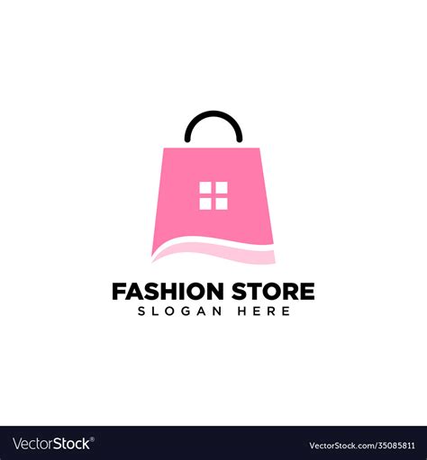 Fashion store logo design template Royalty Free Vector Image