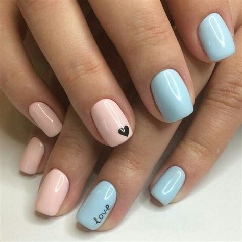 70 Simple Nail Design Ideas That Are Actually Easy | Valentines nails ...