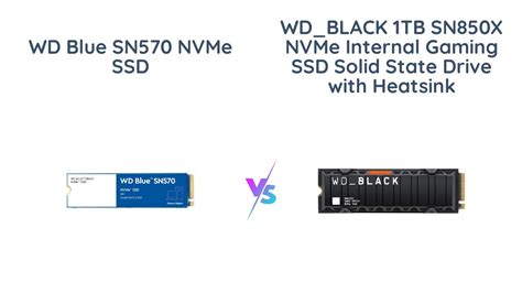 WD Blue SN570 vs SN850X NVMe SSD Comparison - YouTube