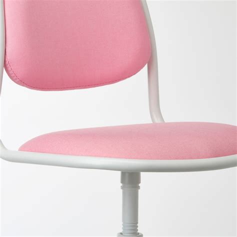 ÖRFJÄLL children's desk chair, white/Vissle pink - IKEA