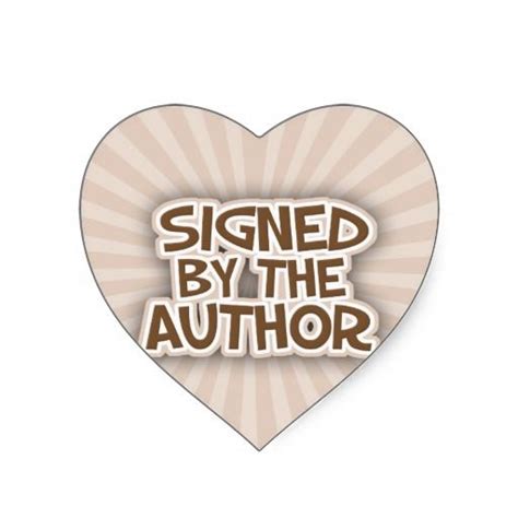 Signed By The Author Brown Stickers | Zazzle | Signs, Author, Stickers