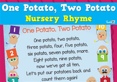 One Potato, Two Potato - Nursery Rhyme :: Teacher Resources and ...