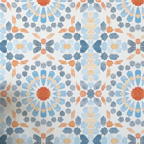 Moroccan Tile Wallpaper. 2021 Collection. Original Color. Peel - Etsy