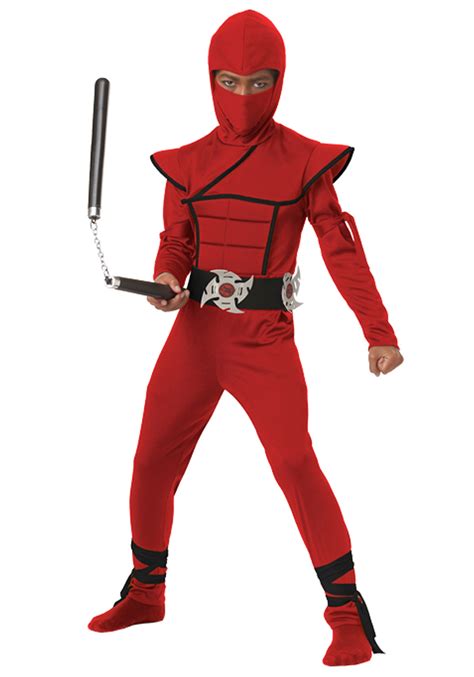 Boys Red Ninja Halloween Costume