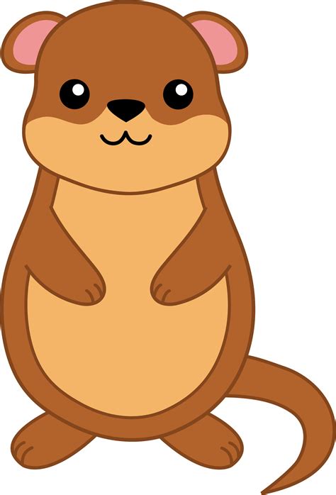 Cute Groundhog - Free Clip Art