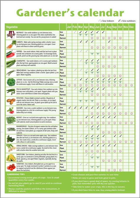 2024 Planting Calendar - Edwina Ardenia