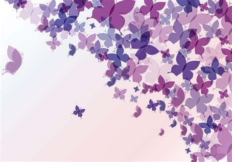 Pastel Purple Butterfly Background