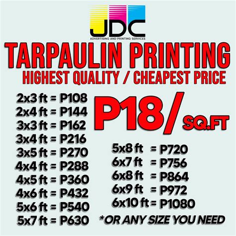 TARPAULIN PRINTING - HIGH QUALITY | Shopee Philippines