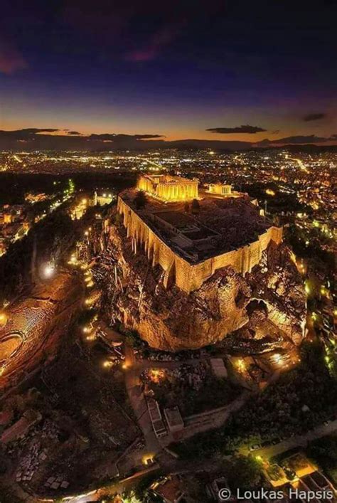 Acropolis of Athens by night. | Greek vacation, Athens acropolis ...