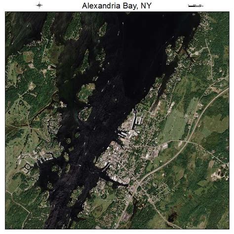 Aerial Photography Map of Alexandria Bay, NY New York