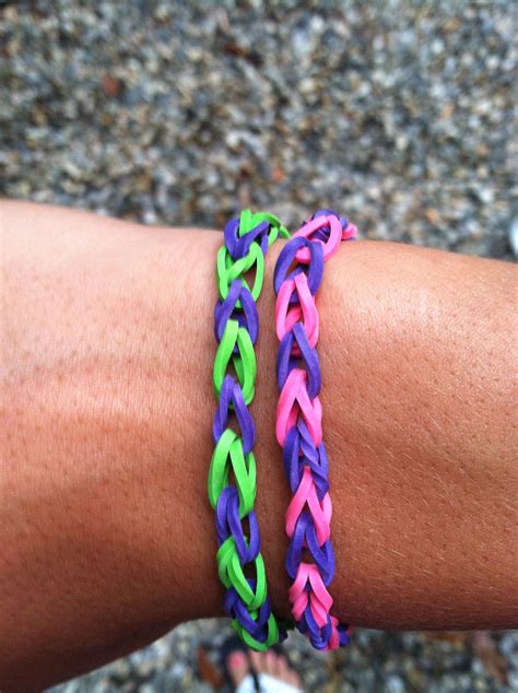 Rubber Band Bracelets | Rainbow loom bracelets easy, Easy diy crafts ...