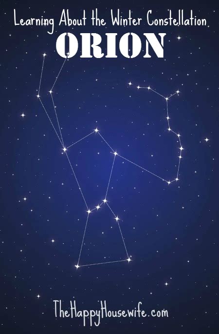 The Winter Constellation Orion - The Happy Housewife™ :: Home Schooling