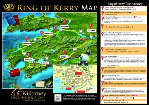 Ring Of Kerry Map With Attractions