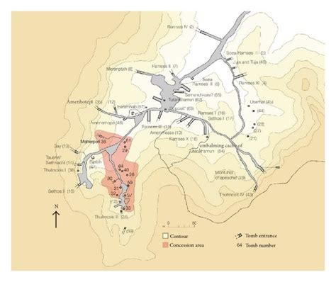 Map of the Kings’ Valley with the concession area of the University of ...