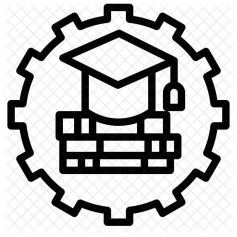 Education System Icon - Download in Line Style