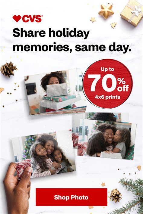 Up to 70% off 4x6 prints at CVS | Holiday photo gifts, 4x6 prints ...