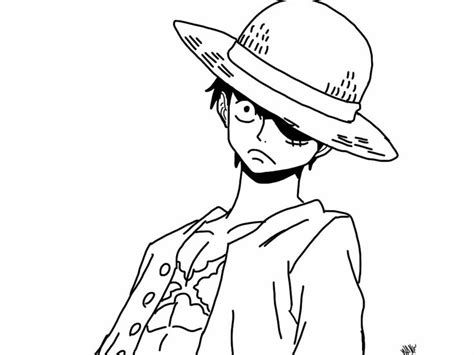 One piece coloring pages luffy 104758-One piece luffy coloring pages