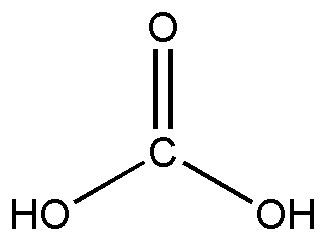 [Solved] H2CO3, as carbonic acid [pictured below, left], is considered ...