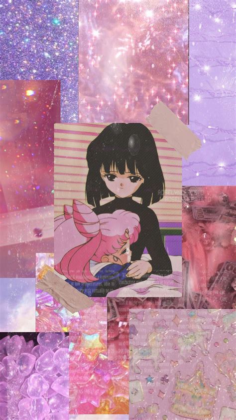 Sailor Saturn and Chibiusa wallpaper | Sailor scouts, Scouts, Chiba