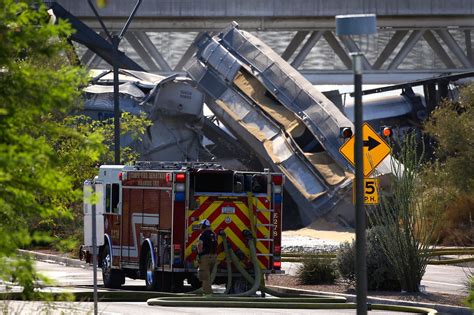 Train derails on Arizona bridge that collapses, catches fire | The ...