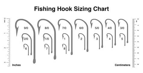 Complete Fishing Hook Guide: Hook Sizing Charts