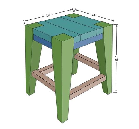 How to Build a DIY Wooden Bar Stool - TheDIYPlan