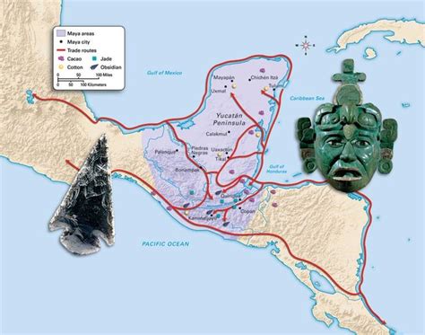 For years, the Maya developed trading routes without animal or wheel ...