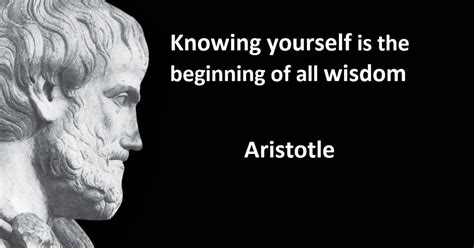 “Knowing yourself is the beginning of all wisdom.” — Aristotle | by ...