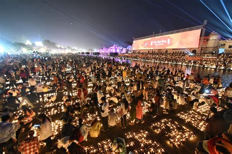 Deepotsav: Over 22 lakh diyas light up Ayodhya as part of Diwali ...