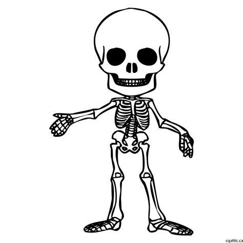 Cartoon Skeleton Pictures ~ Cute Skeleton Cartoon Royalty Free Vector ...