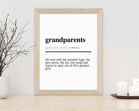 Gift for New Grandparents Grandparents Quote Grandparents Sign ...