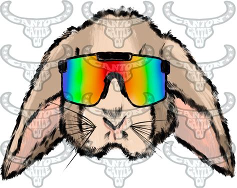 Easter Bunny in Sun Glasses Pit Viper PNG INSTANT DOWNLOAD | Etsy