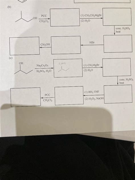 Solved (b) (c) (1) BH3 THF | Chegg.com