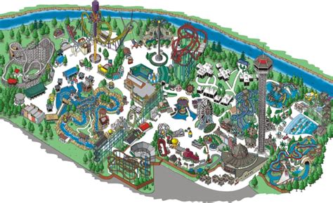 Elitch Gardens Map | Fasci Garden