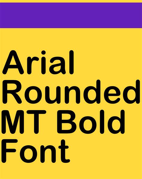 Arial Rounded MT Bold Font Free Download