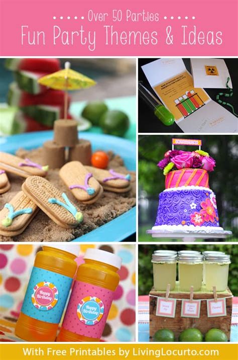 50 Fun Birthday Party Ideas - Free Party Printables