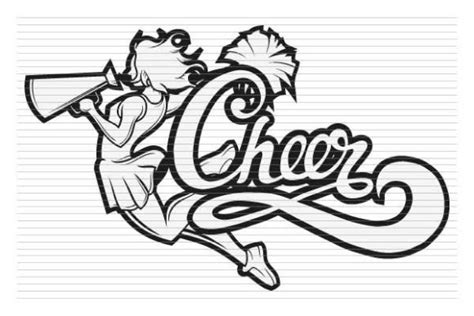 Cheerleader Svg Cheer Sport Jump Graphic by Awspik · Creative Fabrica