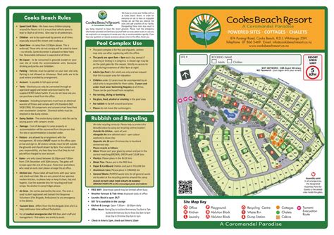 Cooks Beach Resort Map - Cooks Beach Resort