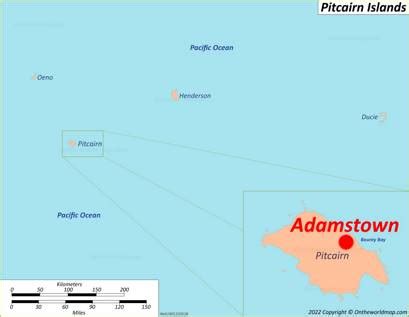 Adamstown Map | Pitcairn Islands | Detailed Maps of Adamstown