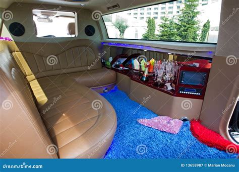 Limousine interior stock image. Image of mini, seat, free - 13658987